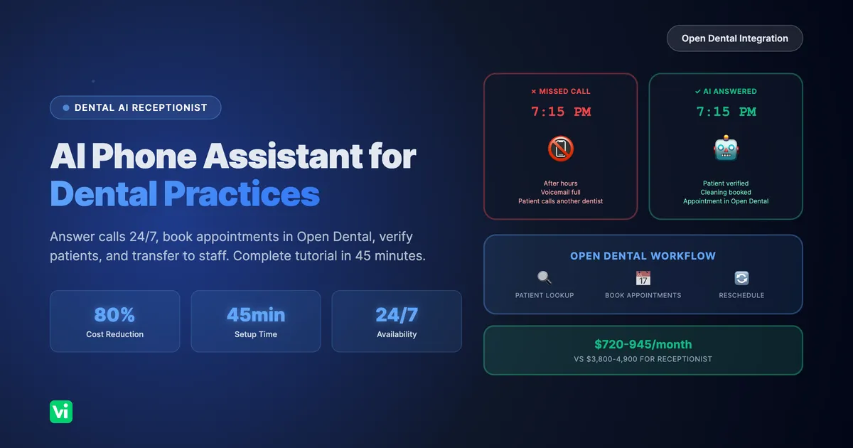 Build an AI Phone Assistant for Your Dental Practice
