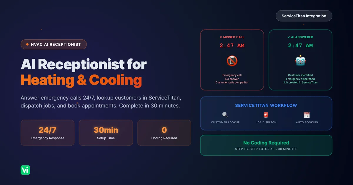 Build an AI Receptionist for Heating & Cooling Business