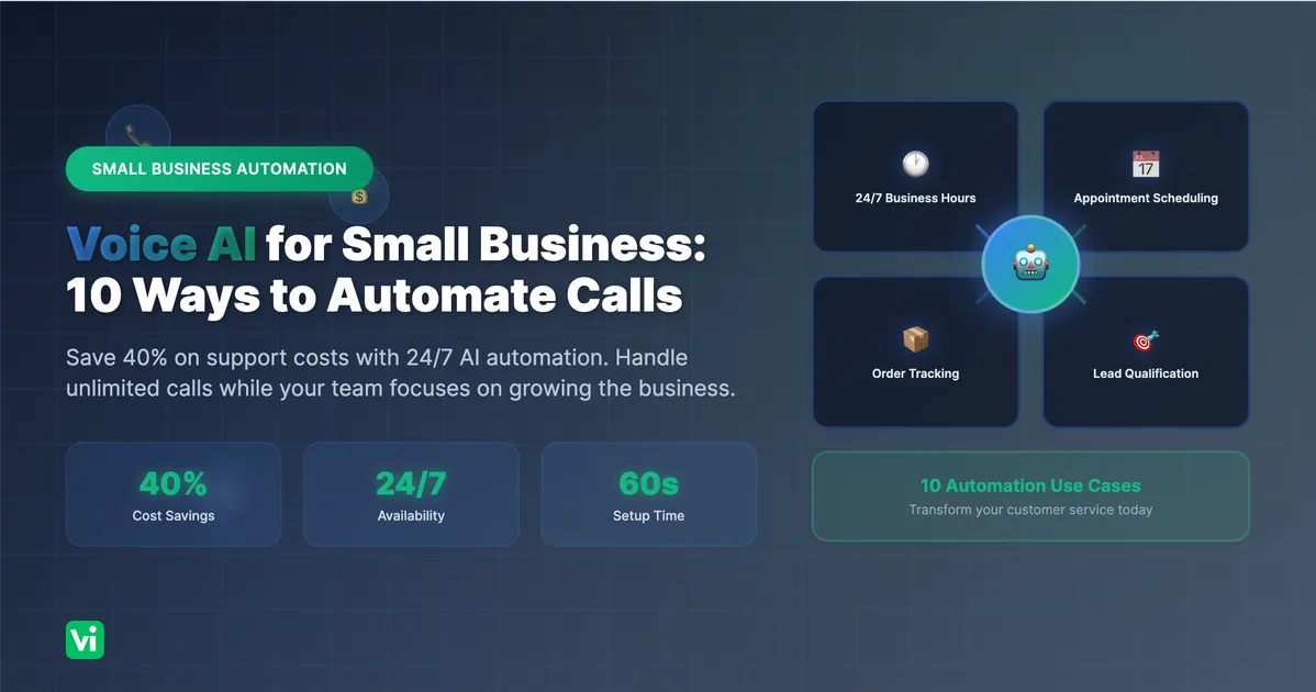 Voice AI Small Business: 10 Ways Automate Calls