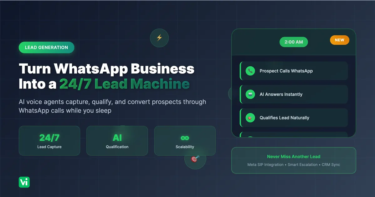 Turn WhatsApp Business Into a 24/7 Lead Generation Machine