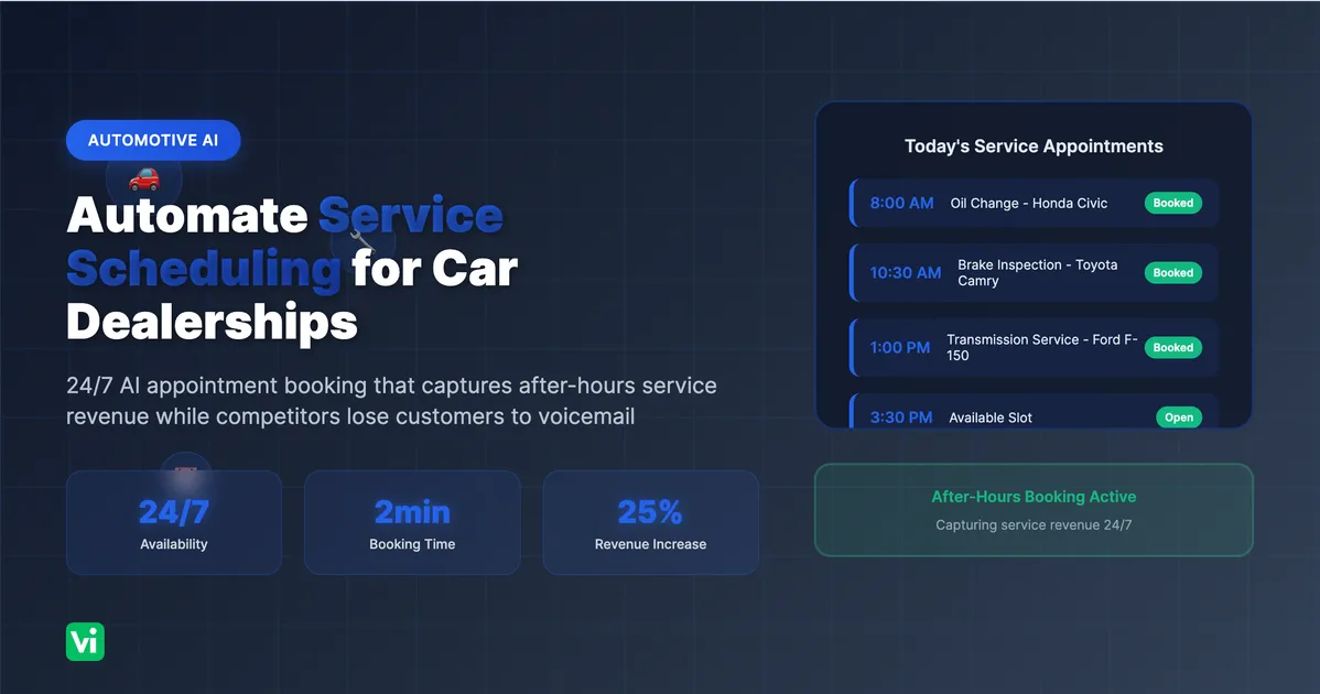 How to Automate Car Dealership Service Scheduling?