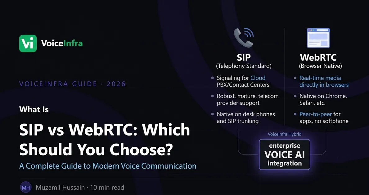 SIP vs WebRTC: What's the Difference and Which One Should You Choose?